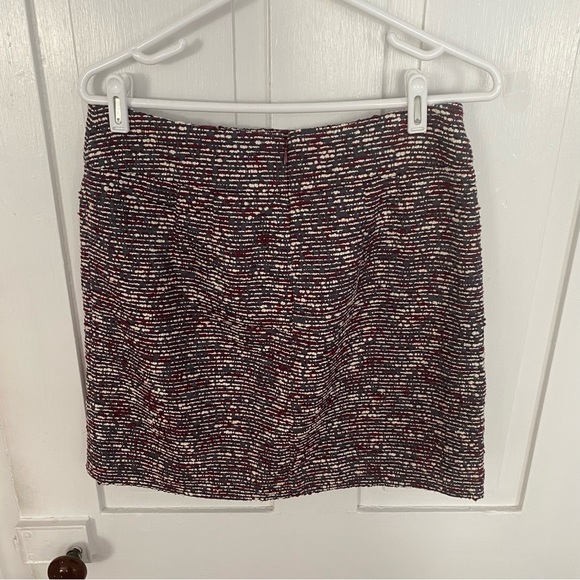 Loft Maroon Tweed Skirt - Picture 4 of 5